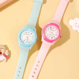 2026 Children's Watch Fashion Sports Quartz Watch Pink Digital Waterproof Boys Girls Kids Teenagers Students Clock Watches