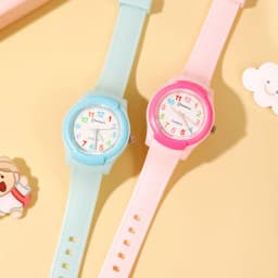 2026 Children's Watch Fashion Sports Quartz Watch Pink Digital Waterproof Boys Girls Kids Teenagers Students Clock Watches