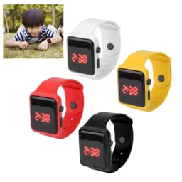 LED Digital Watch Sport Watch LED Screen Quadrate Shape Backlight Design Digital Kids Watch for Leisure Activities Digital Watch
