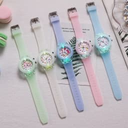 Kids's Watch For Cartoon Unicorn Watches Glow at Night  Quartz  DIGITAL CLOCK Silicone Band Cute  Girls Primary School