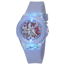 Kids's Watch For Cartoon Unicorn Watches Glow at Night  Quartz  DIGITAL CLOCK Silicone Band Cute  Girls Primary School