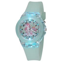 Kids's Watch For Cartoon Unicorn Watches Glow at Night  Quartz  DIGITAL CLOCK Silicone Band Cute  Girls Primary School