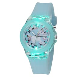 Kids's Watch For Cartoon Unicorn Watches Glow at Night  Quartz  DIGITAL CLOCK Silicone Band Cute  Girls Primary School
