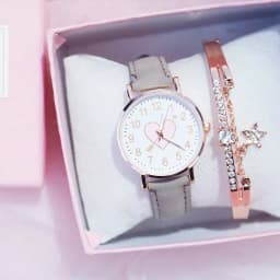 2024 New Cute Heart-shaped Dial Children's Female Watch Female Student Fashion Watch Simple Girl Girlfriend orologio donna