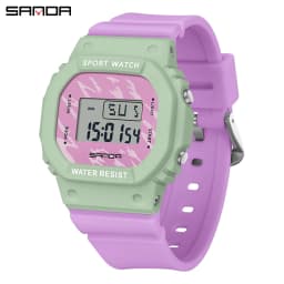 SANDA Boys Girls LED Digital Watch Children Sports Watch For Waterproof Electronic Watch Children Outdoors Casual Gift Watch
