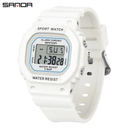 SANDA Boys Girls LED Digital Watch Children Sports Watch For Waterproof Electronic Watch Children Outdoors Casual Gift Watch