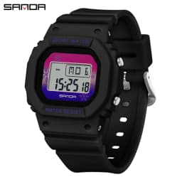 SANDA Boys Girls LED Digital Watch Children Sports Watch For Waterproof Electronic Watch Children Outdoors Casual Gift Watch