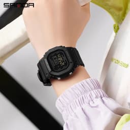 SANDA Boys Girls LED Digital Watch Children Sports Watch For Waterproof Electronic Watch Children Outdoors Casual Gift Watch