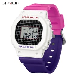 SANDA Boys Girls LED Digital Watch Children Sports Watch For Waterproof Electronic Watch Children Outdoors Casual Gift Watch