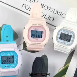 SANDA Boys Girls LED Digital Watch Children Sports Watch For Waterproof Electronic Watch Children Outdoors Casual Gift Watch