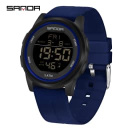 SANDA Children Fashion Digital Movement Teenager Students Hand Clock Trendy Water Resistant Outdoor Sports Mode Wrist Stop Watch