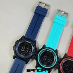 SANDA Children Fashion Digital Movement Teenager Students Hand Clock Trendy Water Resistant Outdoor Sports Mode Wrist Stop Watch