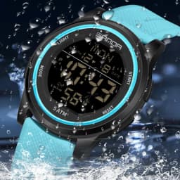 SANDA Children Fashion Digital Movement Teenager Students Hand Clock Trendy Water Resistant Outdoor Sports Mode Wrist Stop Watch
