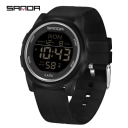 SANDA Children Fashion Digital Movement Teenager Students Hand Clock Trendy Water Resistant Outdoor Sports Mode Wrist Stop Watch
