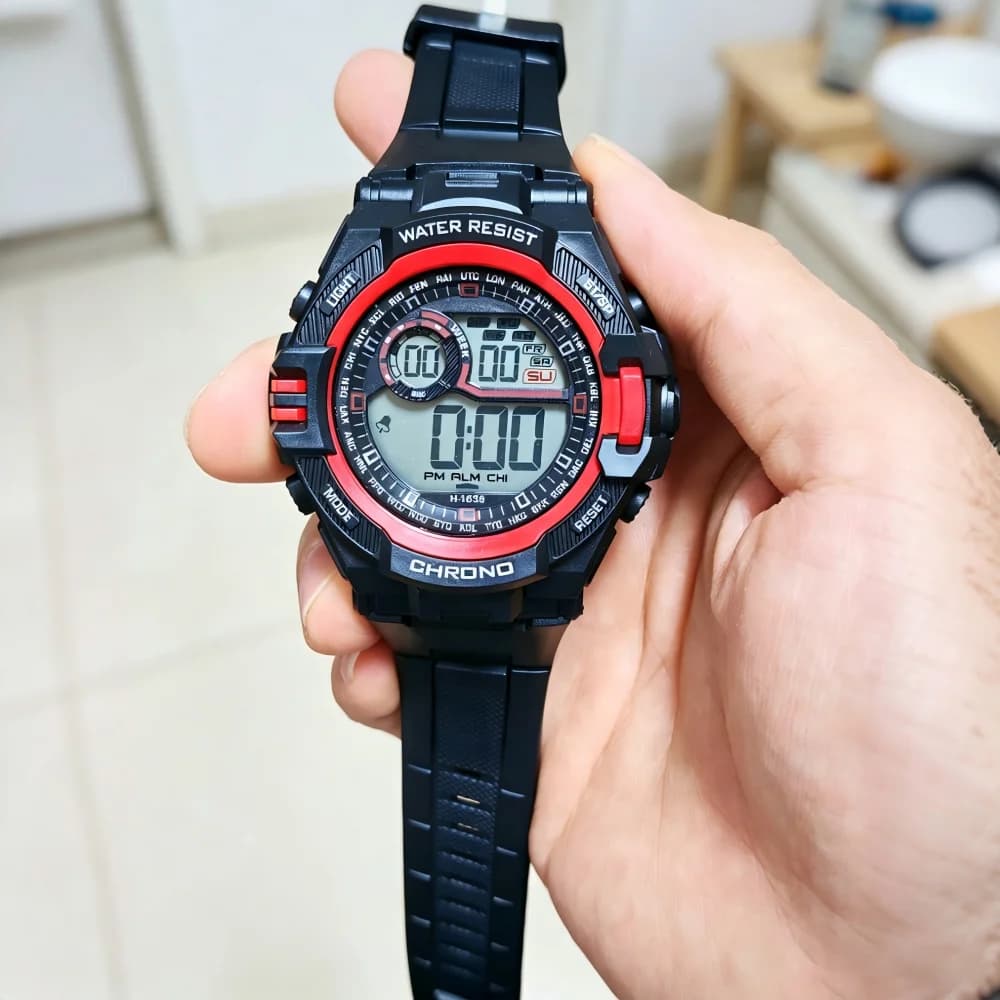 Waterproof Sports Watch Luxury Electronic Watch for Men LED Alarm Clock Military Digital Wristwatch for Man Boys Student Teen