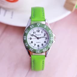 Chaoyada Children Boys Girls Colorful Leather Electronic Wristwatches Little Kids Waterproof Quartz Learn Time Watches Clock