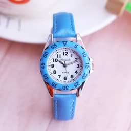 Chaoyada Children Boys Girls Colorful Leather Electronic Wristwatches Little Kids Waterproof Quartz Learn Time Watches Clock