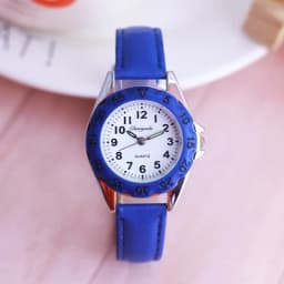 Chaoyada Children Boys Girls Colorful Leather Electronic Wristwatches Little Kids Waterproof Quartz Learn Time Watches Clock