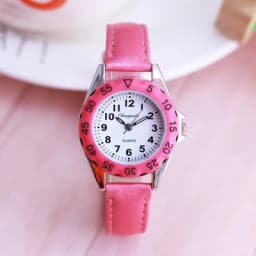 Chaoyada Children Boys Girls Colorful Leather Electronic Wristwatches Little Kids Waterproof Quartz Learn Time Watches Clock