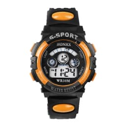 Waterproof Kids Boys Sports Multifunction Electronic LED Alarm Date Wrist Watch