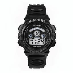 Waterproof Kids Boys Sports Multifunction Electronic LED Alarm Date Wrist Watch