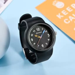 Pink Quartz Children Watches Silicone Strap Waterpoof Blue Analog Kids Wriwtches for Girls Boys