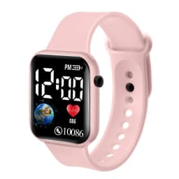 YIKAZE Cartoon LED Digital Kids Watch Fashion Sports Electronic Watch for 3-5 years old Boys and Girls Silicone Gift Watch