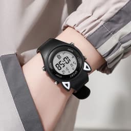 NEW 3D Cat-ear Kids Watch Sports Electronic Watches for Girls and Boys Student Luminous Waterproof LED Digital Wristwatch Gifts