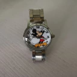 2024 Anime figure Steel Mickey Mouse Minnie Kids Student Cartoon Watch Aolly Steel Quartz Watches Clock for Boys Girls Gift
