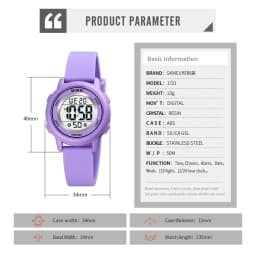 SKMEI 1721 Colorful Led Children Digital Wristwatches Waterproof Alarm Kids Watches montre enfant Boys Girls Sport Kids Watch