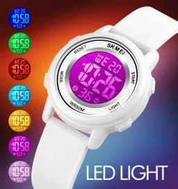 SKMEI 1721 Colorful Led Children Digital Wristwatches Waterproof Alarm Kids Watches montre enfant Boys Girls Sport Kids Watch