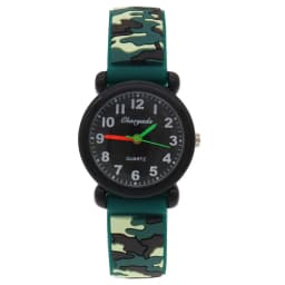 High Quality Fashion Camouflage Silicone Strap Quartz Watches for Boys Girls Kids Students - Digital Clocks