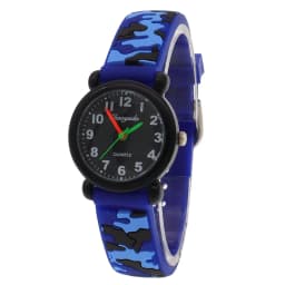 High Quality Fashion Camouflage Silicone Strap Quartz Watches for Boys Girls Kids Students - Digital Clocks