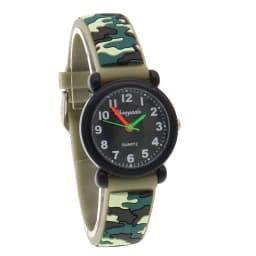 High Quality Fashion Camouflage Silicone Strap Quartz Watches for Boys Girls Kids Students - Digital Clocks