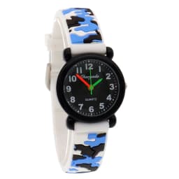 High Quality Fashion Camouflage Silicone Strap Quartz Watches for Boys Girls Kids Students - Digital Clocks
