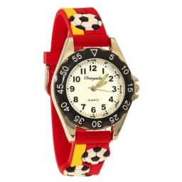 Chaoyada Fashion Children Boys Girls Football Soccer Watches Kids Students Soft Silicone Strap Cartoon Sports Watches Gifts