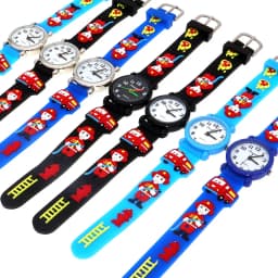 Cute Boy Girls Watches Kids Gifts Children Watch Little Kid Watch Silicone Quartz Fireman Sport Watches Kids Watches Boys
