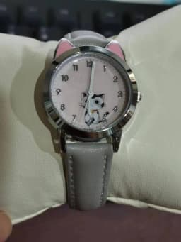 UTHAI Children Watch Girl Pink Cute Cartoon Cat Watch Waterproof 5-15 Year Old Primary School Student Women Fashion Quartz Clock