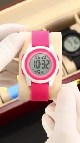 SKMEI Kids Digital LED Black Light Stopwatch Children Watch 50m Waterproof Wristwatches For Boys Girls Clock Alarm Clock 2429