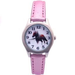 10 Colors Leather Cute Lovely Girl Ladies Women's Watch Children's Gifts Horse Quartz Student Kids Animal Wristwatch Boy Watches