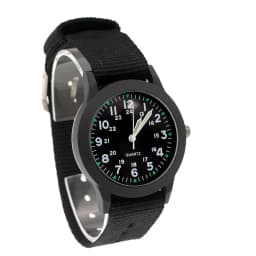 2Colors New Fashion Black Watch Fabric Nylon Strap Stainless Steel Watch Boy Girls Women Men Watches Student Watch Boy Gifts