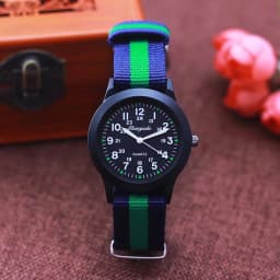 2026 New Fashion Sports Contrast Stripes Quartz Watches For Children Boys Girls Students Woman Man Cool Waterproof Birthday Gift
