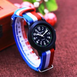 2026 New Fashion Sports Contrast Stripes Quartz Watches For Children Boys Girls Students Woman Man Cool Waterproof Birthday Gift