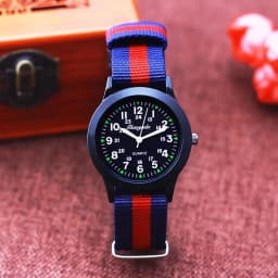 2026 New Fashion Sports Contrast Stripes Quartz Watches For Children Boys Girls Students Woman Man Cool Waterproof Birthday Gift