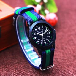 2026 New Fashion Sports Contrast Stripes Quartz Watches For Children Boys Girls Students Woman Man Cool Waterproof Birthday Gift