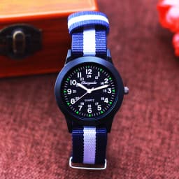 2026 New Fashion Sports Contrast Stripes Quartz Watches For Children Boys Girls Students Woman Man Cool Waterproof Birthday Gift