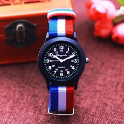 2026 New Fashion Sports Contrast Stripes Quartz Watches For Children Boys Girls Students Woman Man Cool Waterproof Birthday Gift