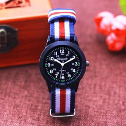 2026 New Fashion Sports Contrast Stripes Quartz Watches For Children Boys Girls Students Woman Man Cool Waterproof Birthday Gift