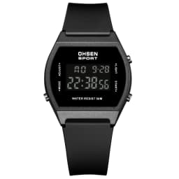 Original OHSEN Digital Quartz Children Boys Sport Watches 30M Waterproof Black Rubber Band Fashion LED Swimming Wristwatch Gift