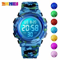 SKMEI 1548 Sport Children Shockproof Watch Waterproof Camouflage Colorful Light Boy Kids Girl Wristwatches 1266 Relogio Infantil